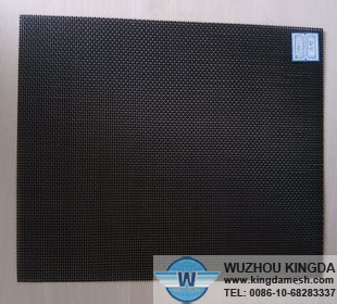 Black stainless steel security window screen