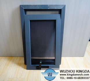 Black anti-theft security window screen