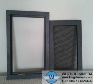 Powder coated bulletproof security window screen