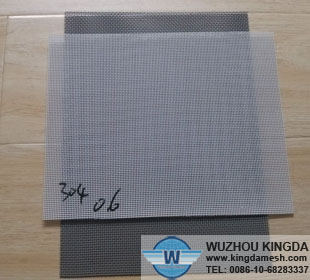 Powder coated stainless security window screen