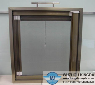 Stainless powder coating security window screen