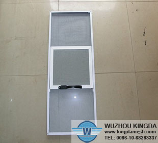 Stainless coated security window screen