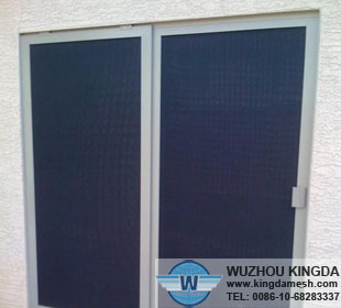 Steel security window and door screen