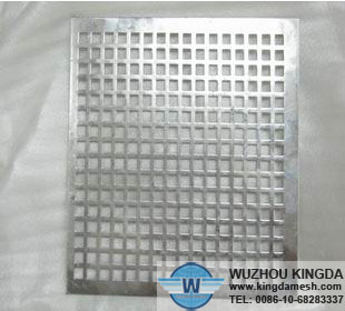 Stainless steel perforated panel