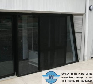 Powder coated stainless security window screen