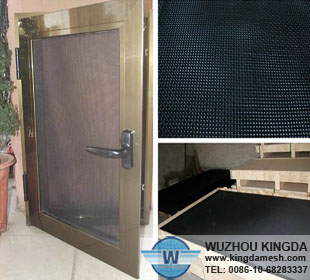 Steel security window screen mesh