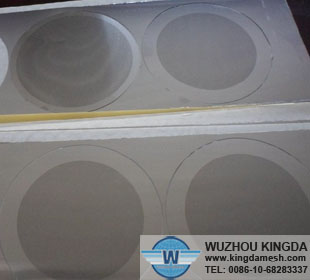 Stainless steel etched filter mesh