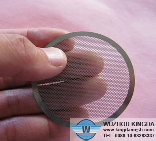 Etching filter mesh