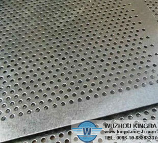 Perforated mesh round holes