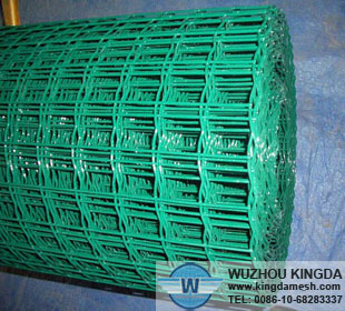 Green PVC coated welded wire mesh