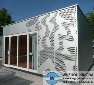 Decorative perforated metal panels