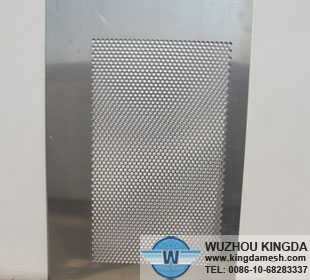 Aluminum perforated panel