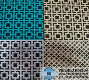 Decorative aluminum sheet panels