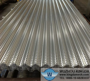 Corrugated perforated aluminum