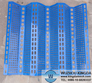 Corrugated perforated PVC sheet