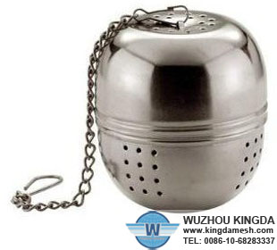 Metal tea strainer