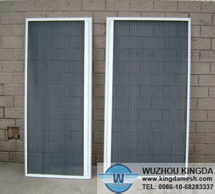 Stainless weave screen door