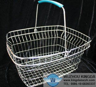 Small wire mesh shopping basket