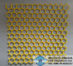 Perforated sheet powder coated