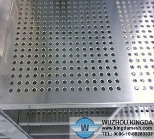 Perforated steel panel