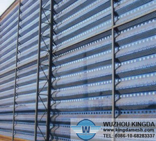 Perforated metal air screen