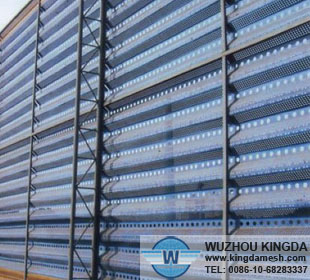 Perforated metal air screen