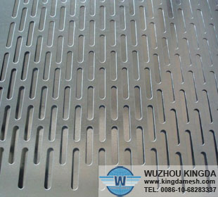 Decorative slotted sheet metal