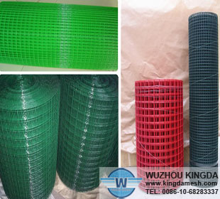 Powder coated weld mesh