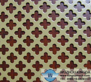 Decorative perforated stainless steel sheet