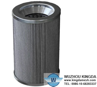 Stainless pleated mesh filter