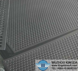 Perforated mesh panel