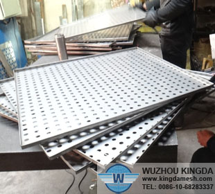 Stainless steel perforated trays