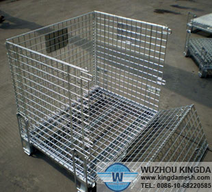 Collapsible mesh cage