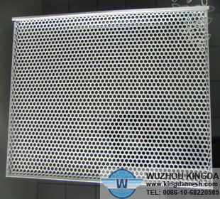 Perforated metal storage