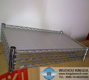 Metal shelving racks