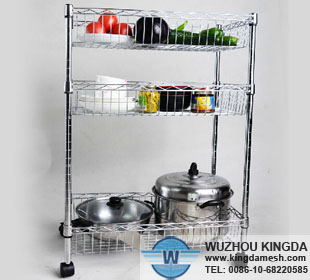 Stainless steel wire baskets storage