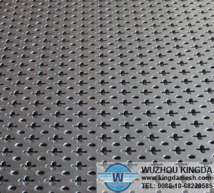 Decorative perforated iron panel