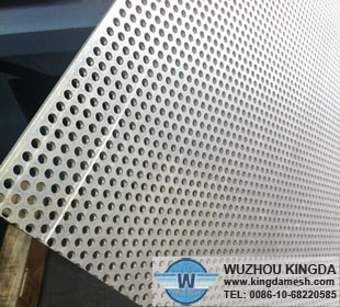 Perforated aluminum plate