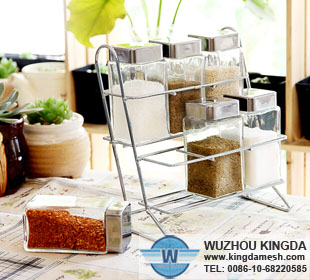 Steel wire spice rack