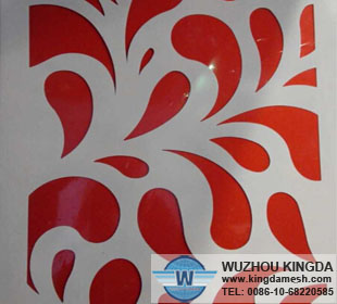 Decorative metal screening