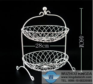 Metal fruit bowl