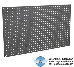 Galvanized steel pegboard