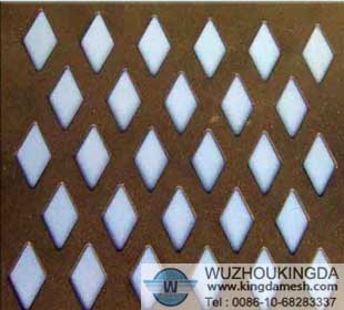 Diamond Hole Perforated Plate