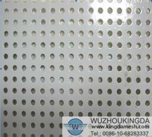 Round hole punched sheet mesh
