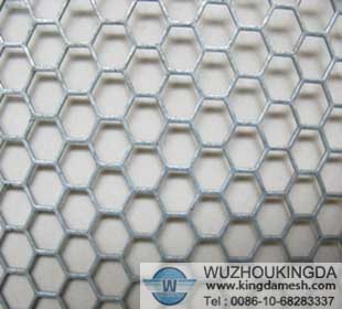 Hexagonal Hole Punched Mesh