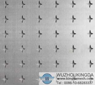 Cross hole perforated sheet