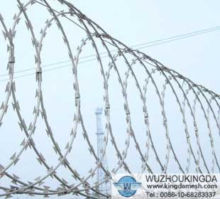 Razor wire fencing