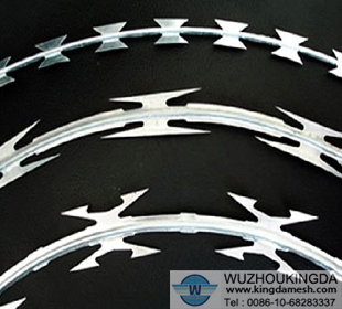 Steel razor wire