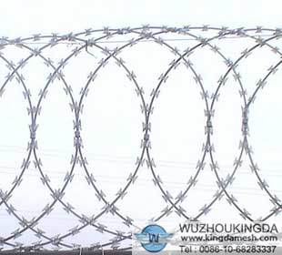 razor wire fence