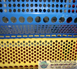 Perforated corrugated metal